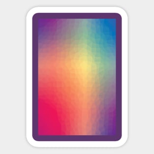 fragmented rainbow Sticker